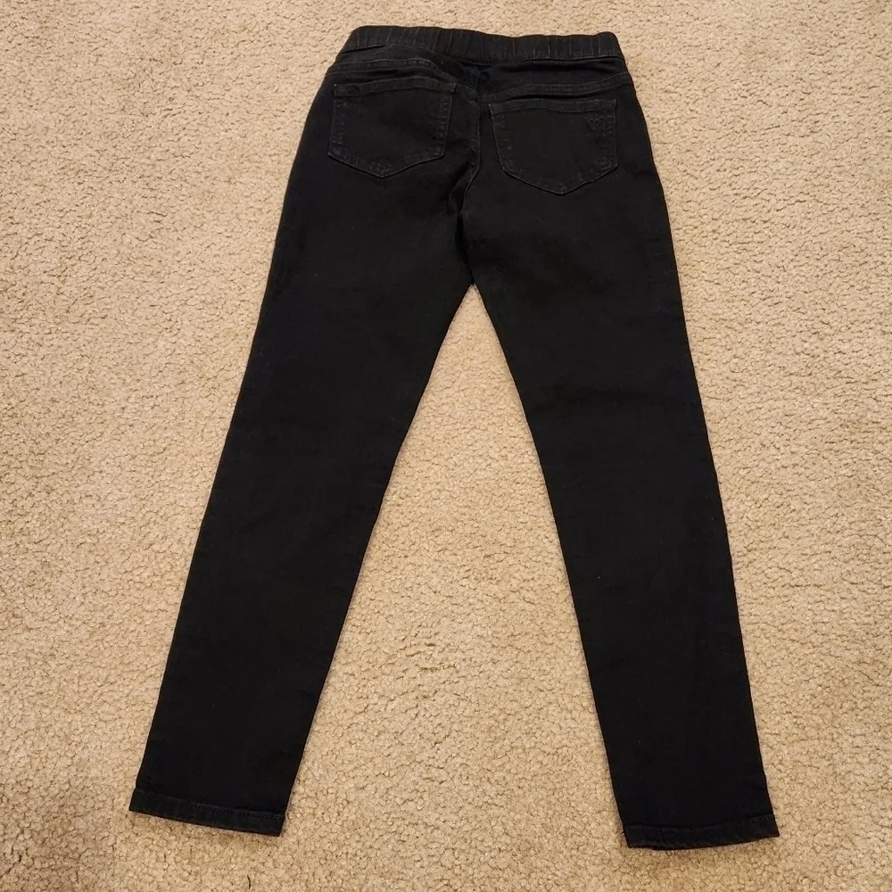 𝅺JUSTICE Girl's Black Skinny Jeans with Elastic Waist, size 10